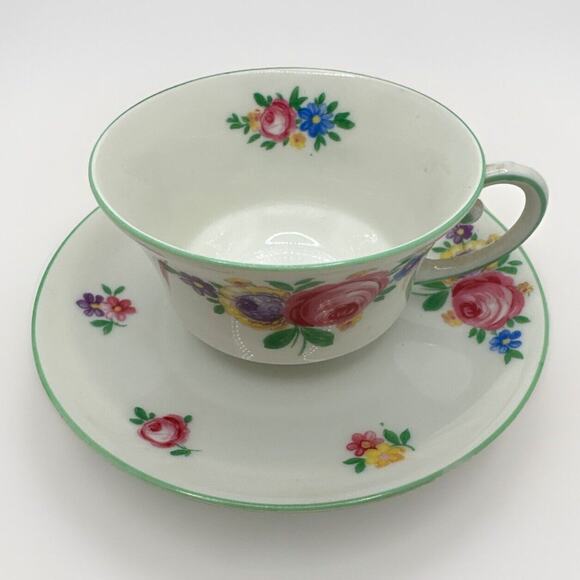 Thomas Bavaria Tea Cup & Saucer 4570 Number 22 Floral - Picture 1 of 10